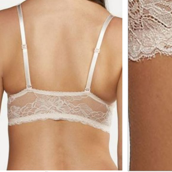 FREE W/ BUNDLE ORDER Rene Rofe Lace Bralette Blush Pink Sz L One Per Order - Picture 6 of 6